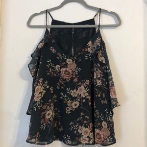 Sheik open shoulder floral top